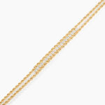 Bracelet Jerry Or Jaune Oxyde De Zirconium - Bracelets cha&icirc;nes Femme | Marc Orian
