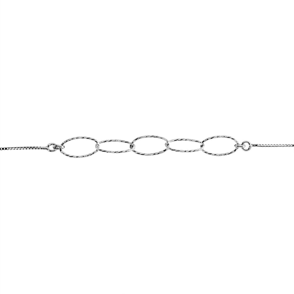Bracelet Bulle Argent Blanc - Bracelets chaînes Femme | Marc Orian