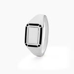 Chevali&egrave;re Manny Argent Blanc - Bijoux fantaisie Homme | Marc Orian