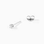 Boucles D'Oreilles Puces One Or Blanc Diamants - Boucles d'oreilles mariage Femme | Marc Orian
