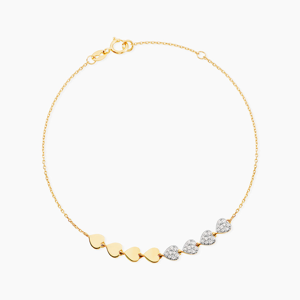 Bracelet Dagmar Or Jaune Oxyde De Zirconium - Bracelets cha&icirc;nes Femme | Marc Orian