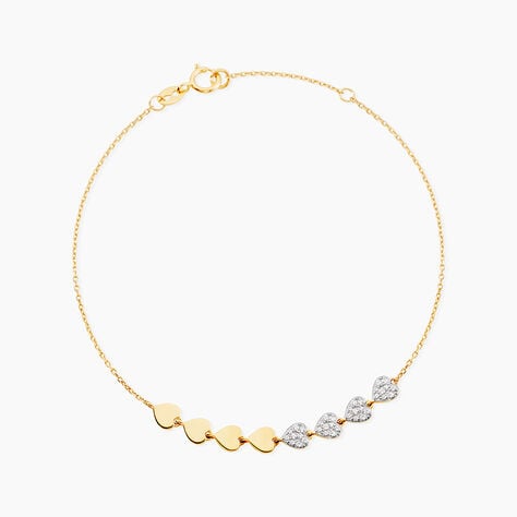 Bracelet Dagmar Or Jaune Oxyde De Zirconium - Bracelets cha&icirc;nes Femme | Marc Orian