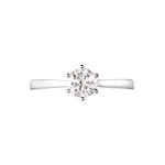 Bague Solitaire Athena Or Blanc Diamant - Parures de mariage Femme | Marc Orian