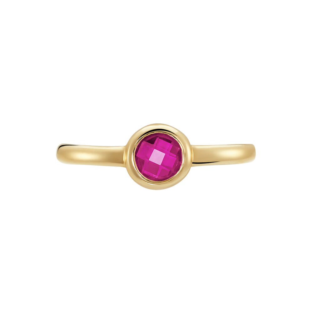 Bague Plaqué Or Leesa Oxyde De Zirconium - Bagues avec pierre Femme | Marc Orian
