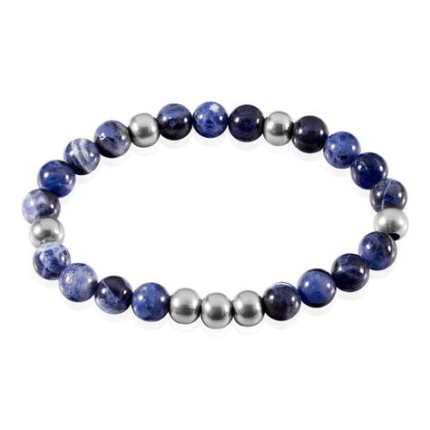 Bracelet Adonis Acier Blanc Pierre De Synthese - Bracelets chaînes Homme | Marc Orian