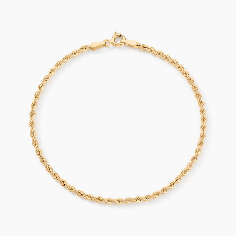 Bracelet Jerry Maille Corde Or Jaune - Bracelets mailles Femme | Marc Orian
