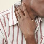 Bague John Acier Bicolore Plaque Or Jaune - Bijoux personnalis&eacute;s Homme | Marc Orian