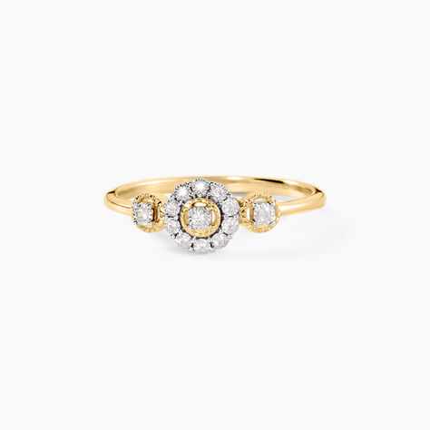 Bague Semera Or Jaune Diamant - Bagues pierres pr&eacute;cieuses Femme | Marc Orian