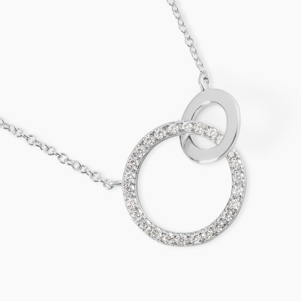 Collier Dita Argent Blanc Oxyde De Zirconium - Colliers avec pierres Femme | Marc Orian