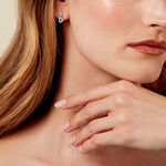 Boucles D'oreilles Puces Nonna Argent Blanc Oxyde De Zirconium - Puces Femme | Marc Orian