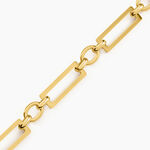 Bracelet Gonca Acier Jaune - Bracelets cha&icirc;nes Femme | Marc Orian