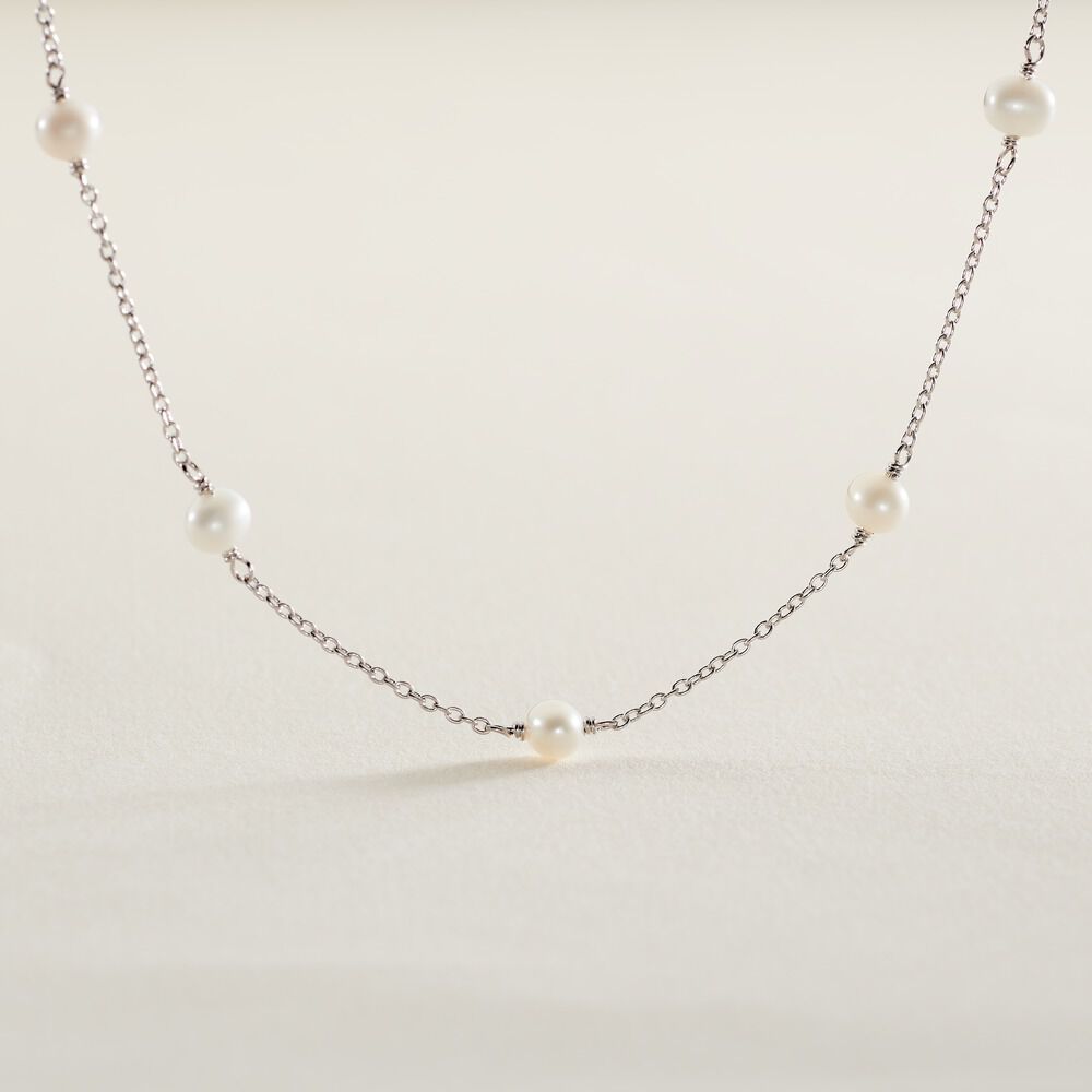 Collier Tanis Argent Perle De Culture - Colliers avec pierres Femme | Marc Orian