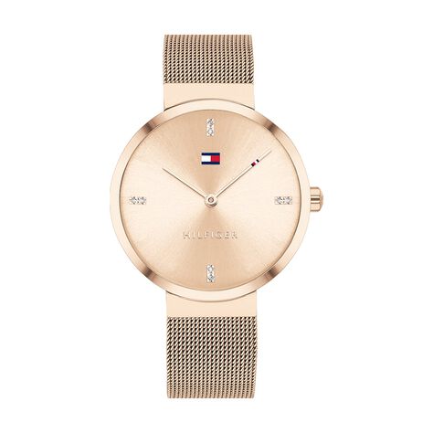 Montre Tommy Hilfiger Liberty Dor&eacute; Rose - Montres &eacute;tanches Femme | Marc Orian