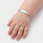 Bracelet Identit&eacute; Bartolomee Or Blanc - Gourmettes Enfant | Marc Orian