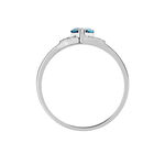 Bague Grishilda Or Blanc Topaze Oxyde - Bagues pierres fines Femme | Marc Orian