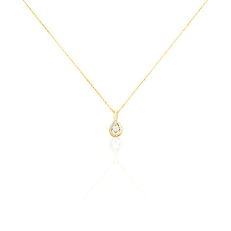 Collier Evana Or Jaune Oxyde De Zirconium - Colliers avec pierres Femme | Marc Orian