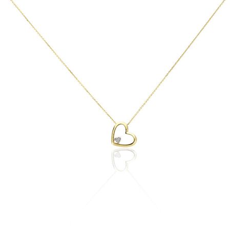 Collier Or Jaune Adan Diamants - Colliers avec pierres Femme | Marc Orian