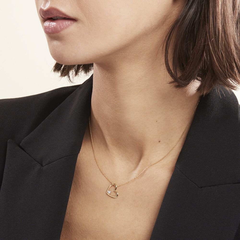 Collier Or Jaune Adan Diamants - Colliers avec pierres Femme | Marc Orian