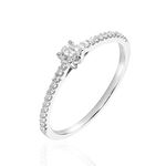 Bague Solitaire Or Blanc Nyala Diamants - Parures de mariage Femme | Marc Orian