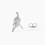 Boucles D'oreilles Puces Alma Argent Blanc Oxyde De Zirconium - Puces Femme | Marc Orian