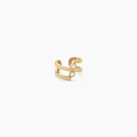Bague D'oreille Unitaire Iza Plaque Or Jaune Oxyde De Zirconium - Piercings d'oreilles Femme | Marc Orian