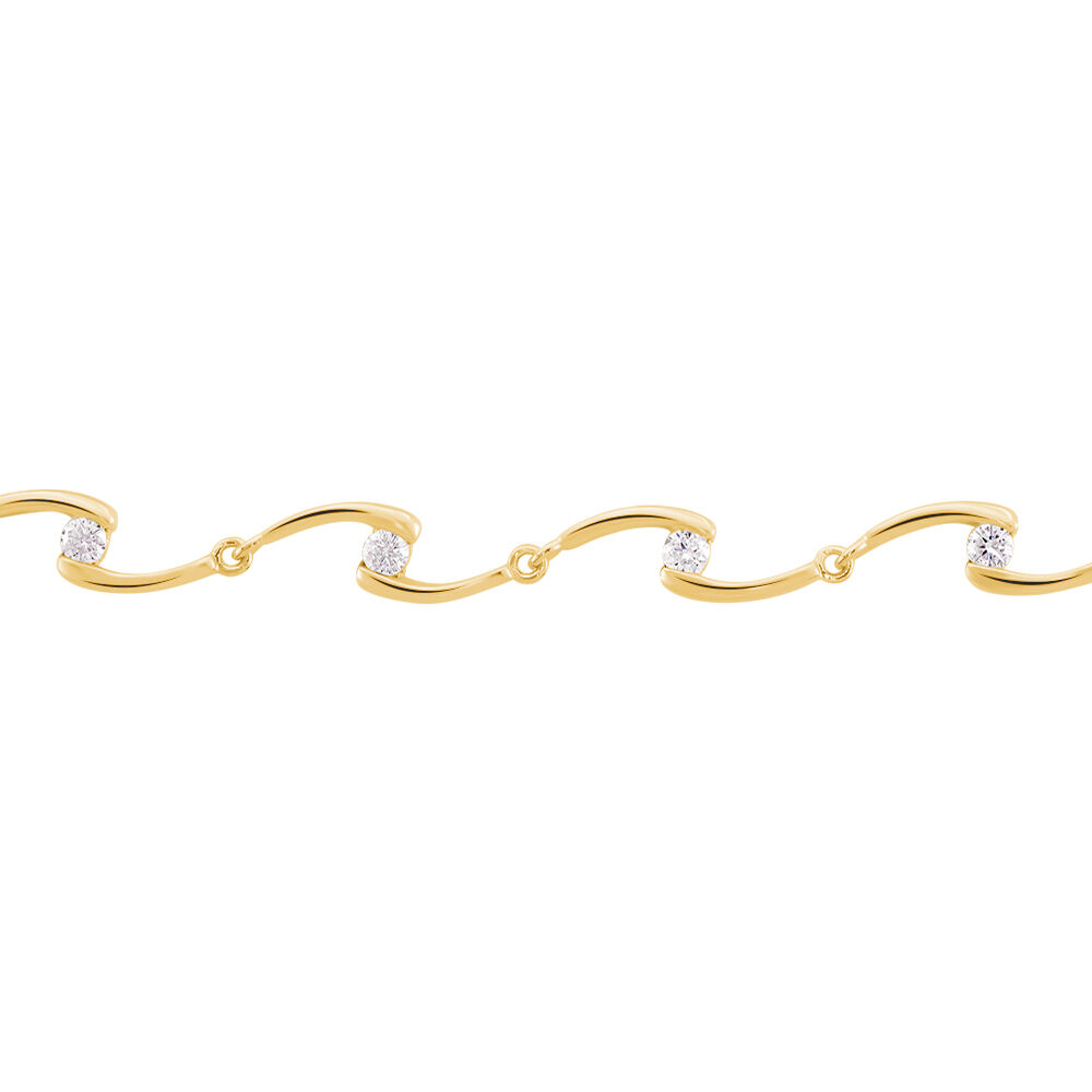 Bracelet Ayda Plaqué Or Jaune Oxyde De Zirconium - Bracelets chaînes Femme | Marc Orian