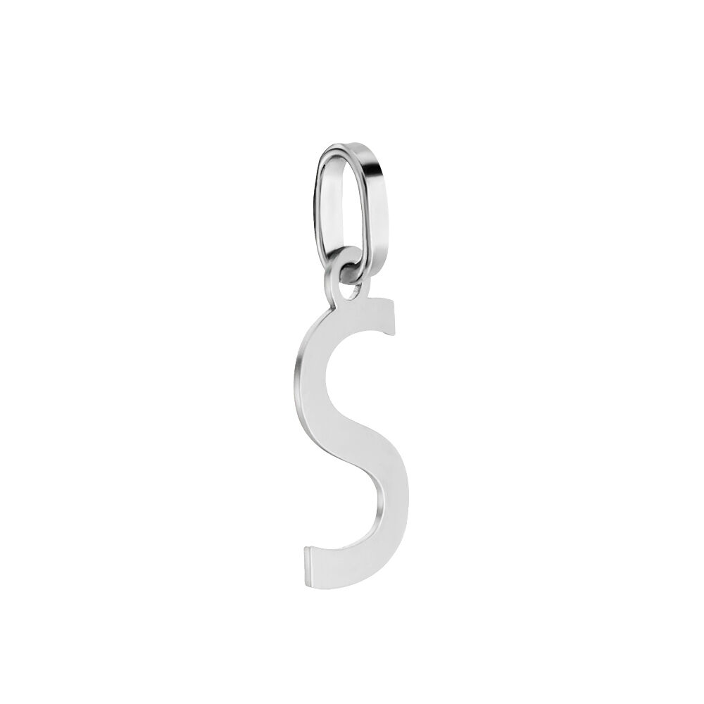 Pendentif Ionia Lettre Or Blanc - Pendentifs Famille | Marc Orian