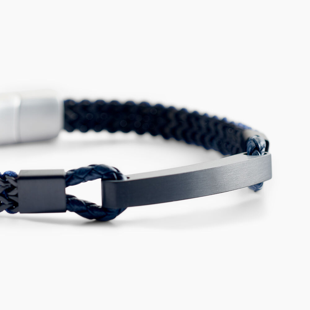 Bracelet Jourdan Donovan Acier Noir - Bracelets cuir Homme | Marc Orian