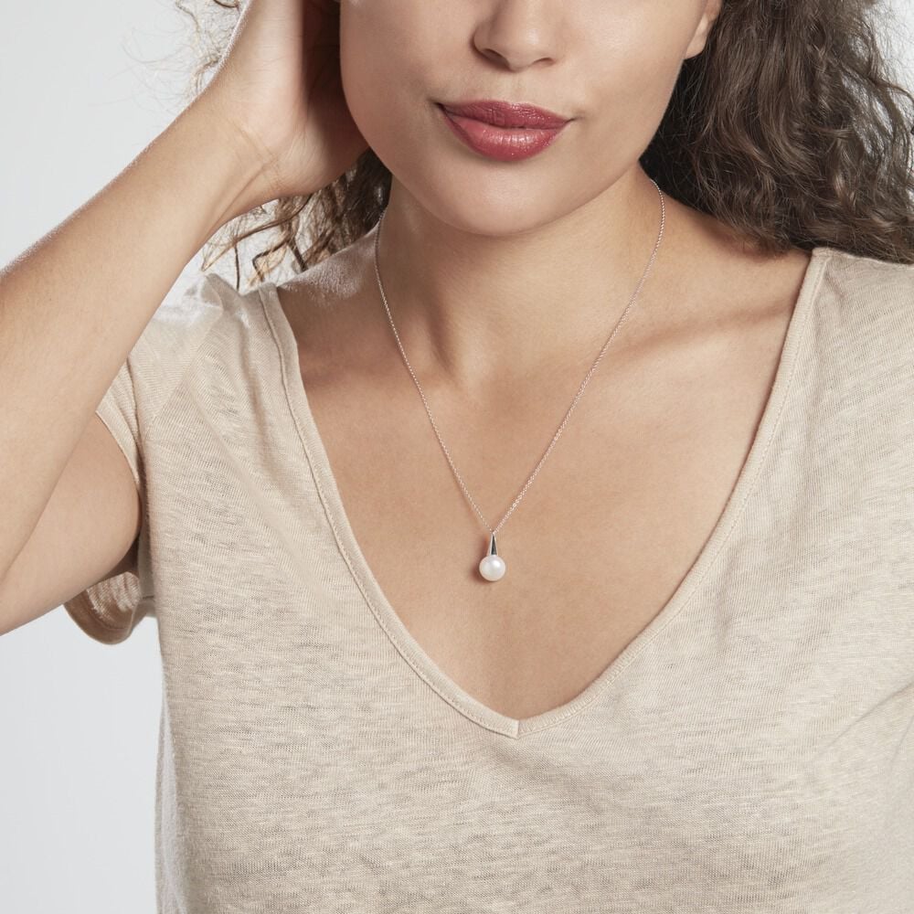 Collier Mahora Argent Blanc Perle De Culture - Colliers avec pierres Femme | Marc Orian