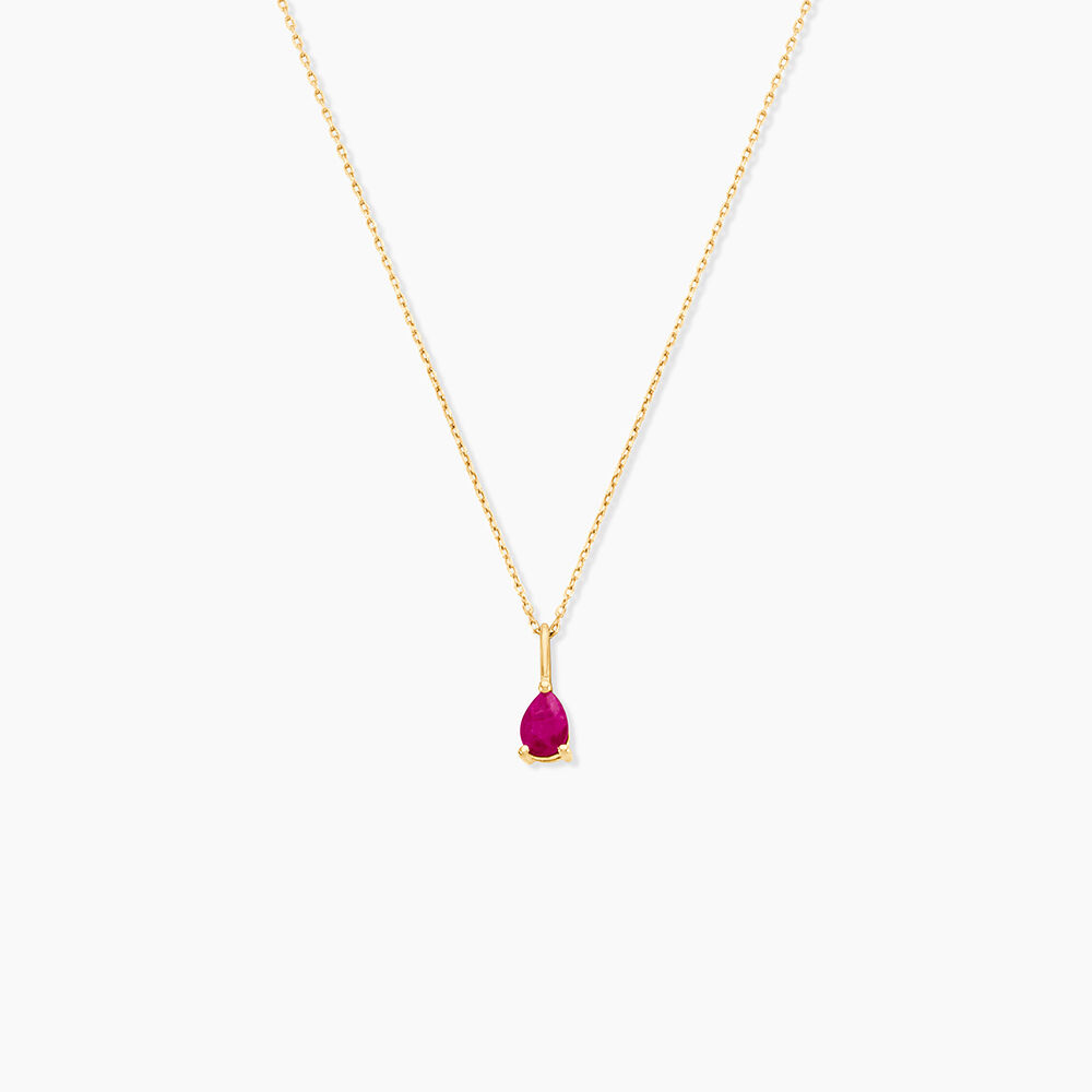 Collier Pluie D'Eclat Or Jaune Rubis - Colliers avec pierres Femme | Marc Orian