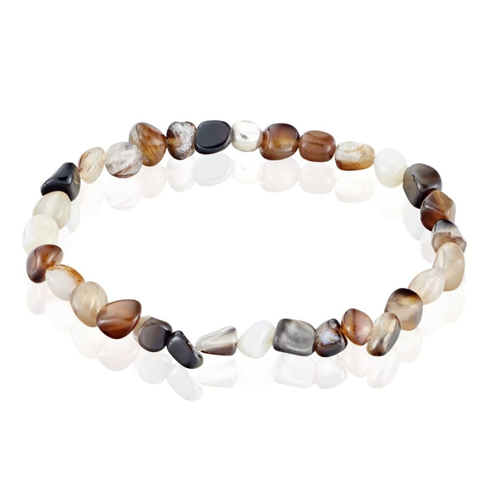 Bracelet Jourdan Boreal Argent Blanc Jade - Bracelets Pierre Homme | Marc Orian