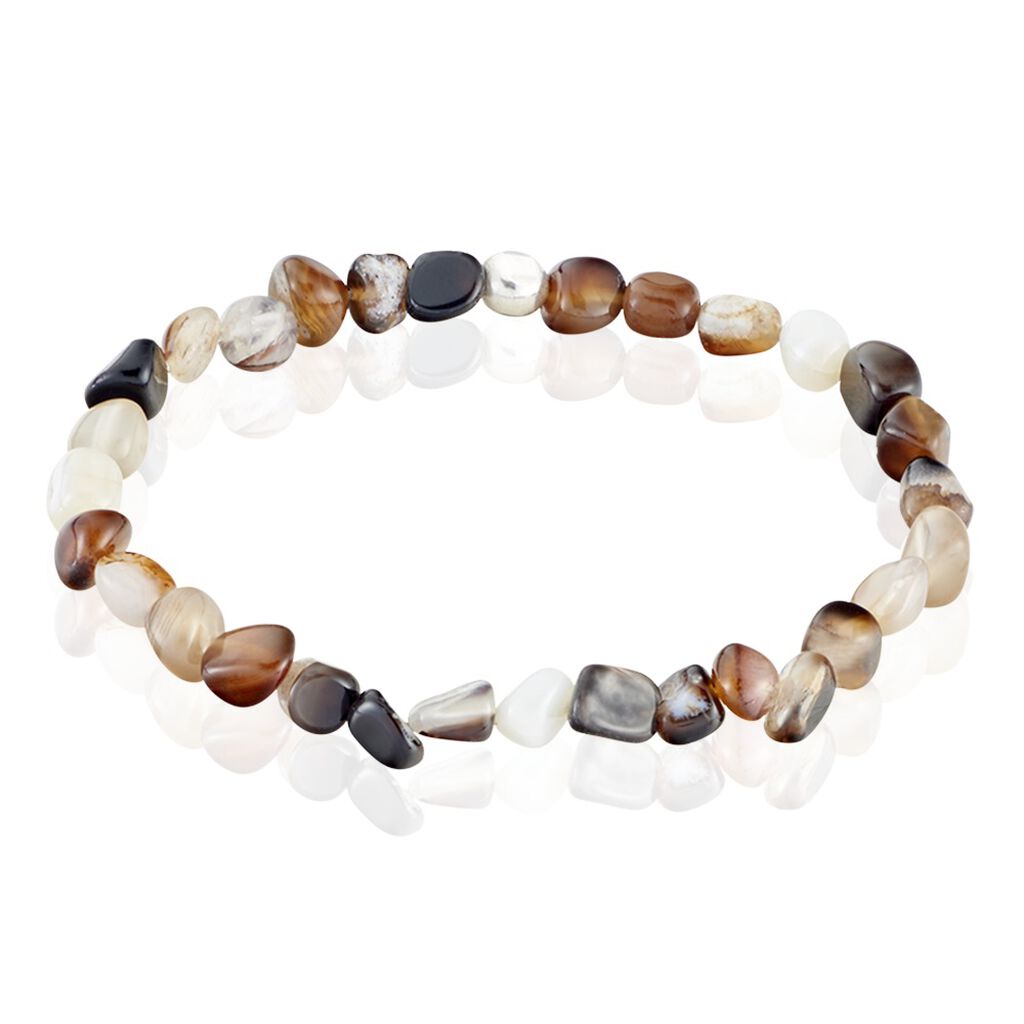 Bracelet Jourdan Boreal Argent Blanc Jade - Bracelets Pierre Homme | Marc Orian