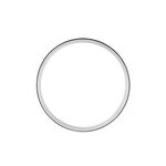 Alliance Matheo Ruban Plat Or Blanc - Alliances personnalis&eacute;es Unisex | Marc Orian