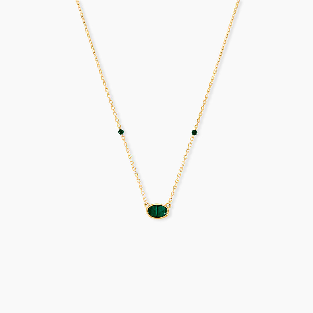 Collier Kakalina Or Jaune Malachite - Colliers avec pierres Femme | Marc Orian