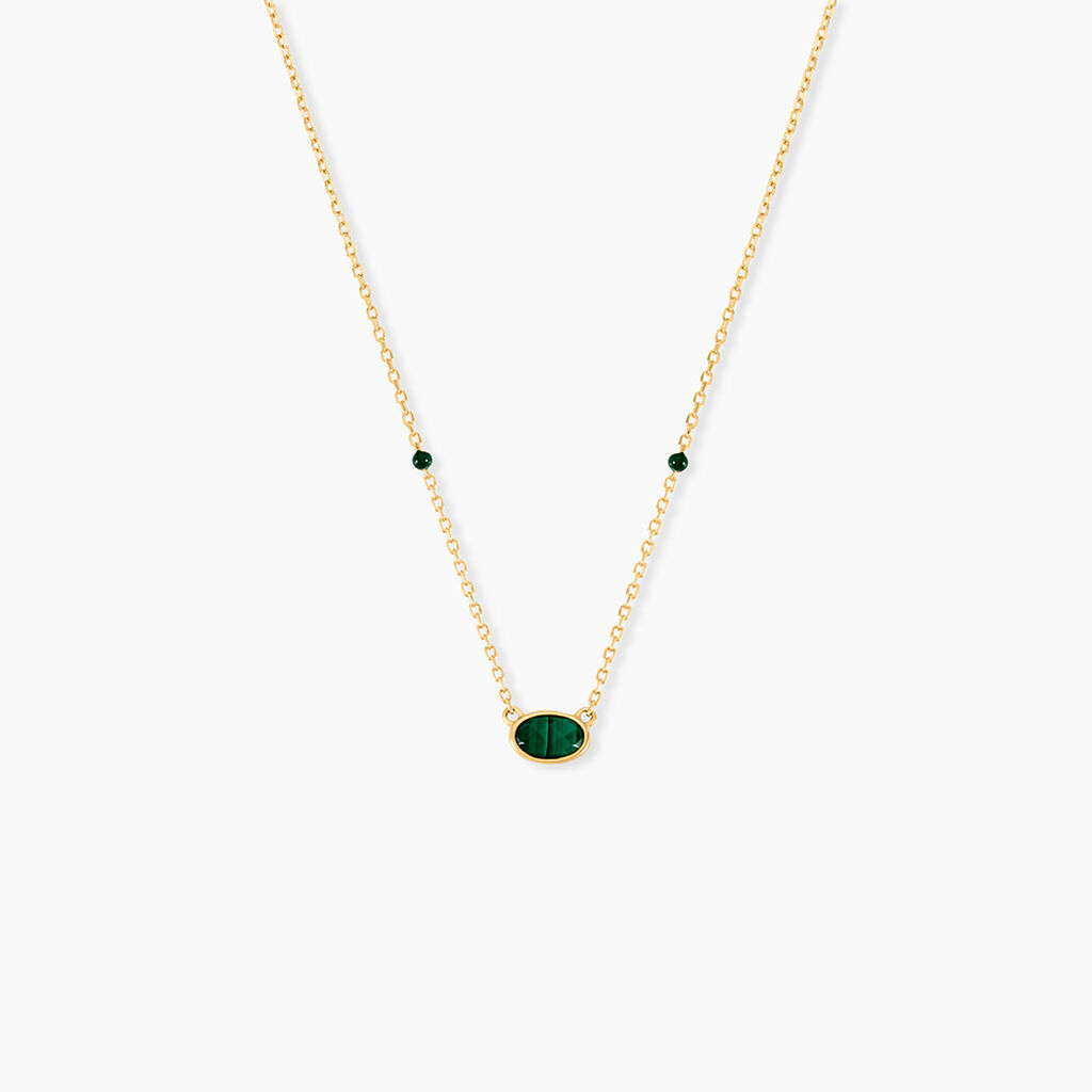 Collier Kakalina Or Jaune Malachite - Colliers avec pierres Femme | Marc Orian