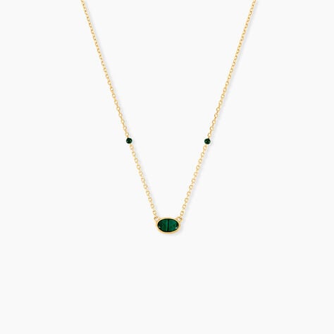 Collier Kakalina Or Jaune Malachite - Colliers avec pierres Femme | Marc Orian
