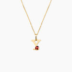 Pendentif Helidie Coccinelle Lettre Or Jaune - Pendentifs Enfant | Marc Orian