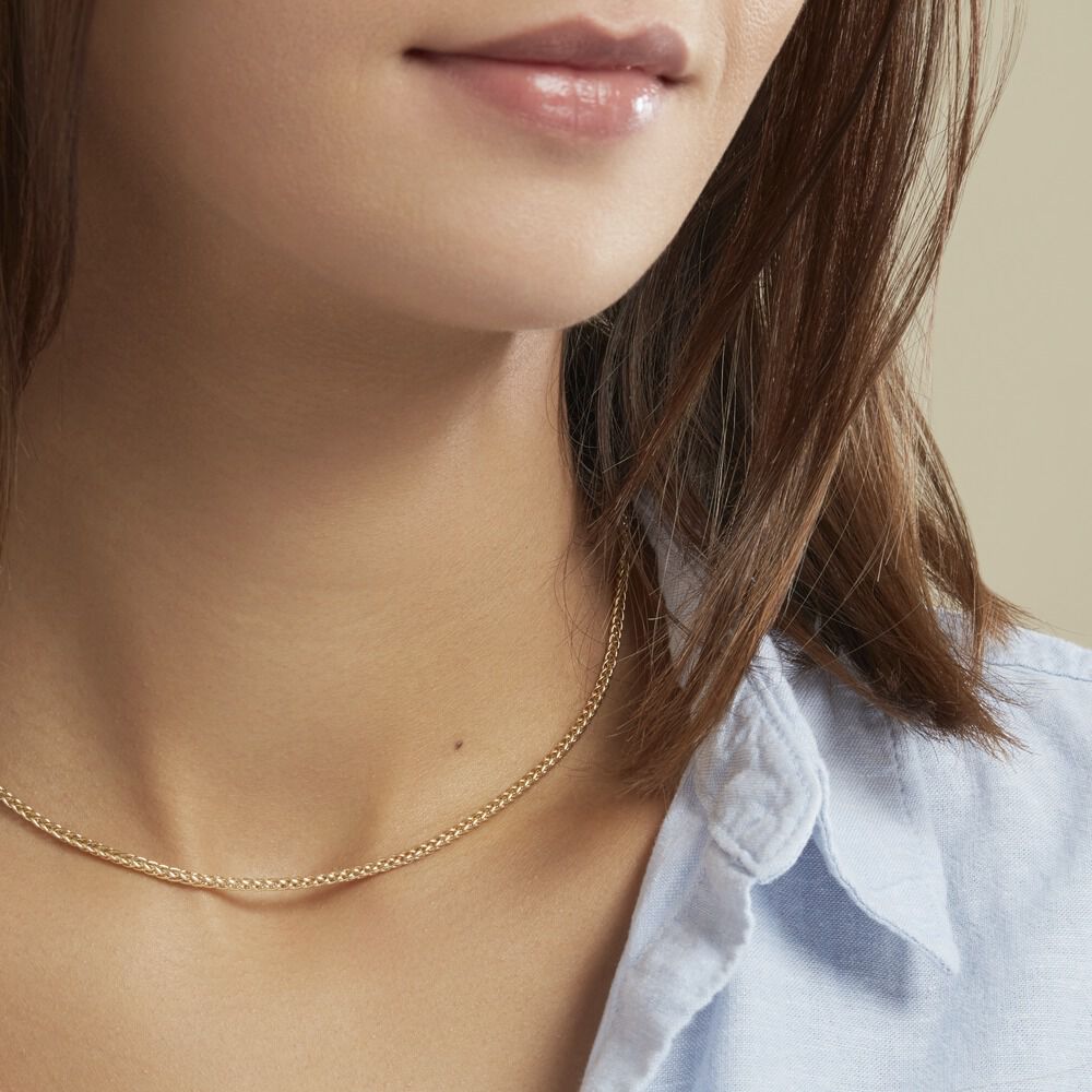 Collier Jany Maille Palmier Or Jaune - Chaînes Femme | Marc Orian