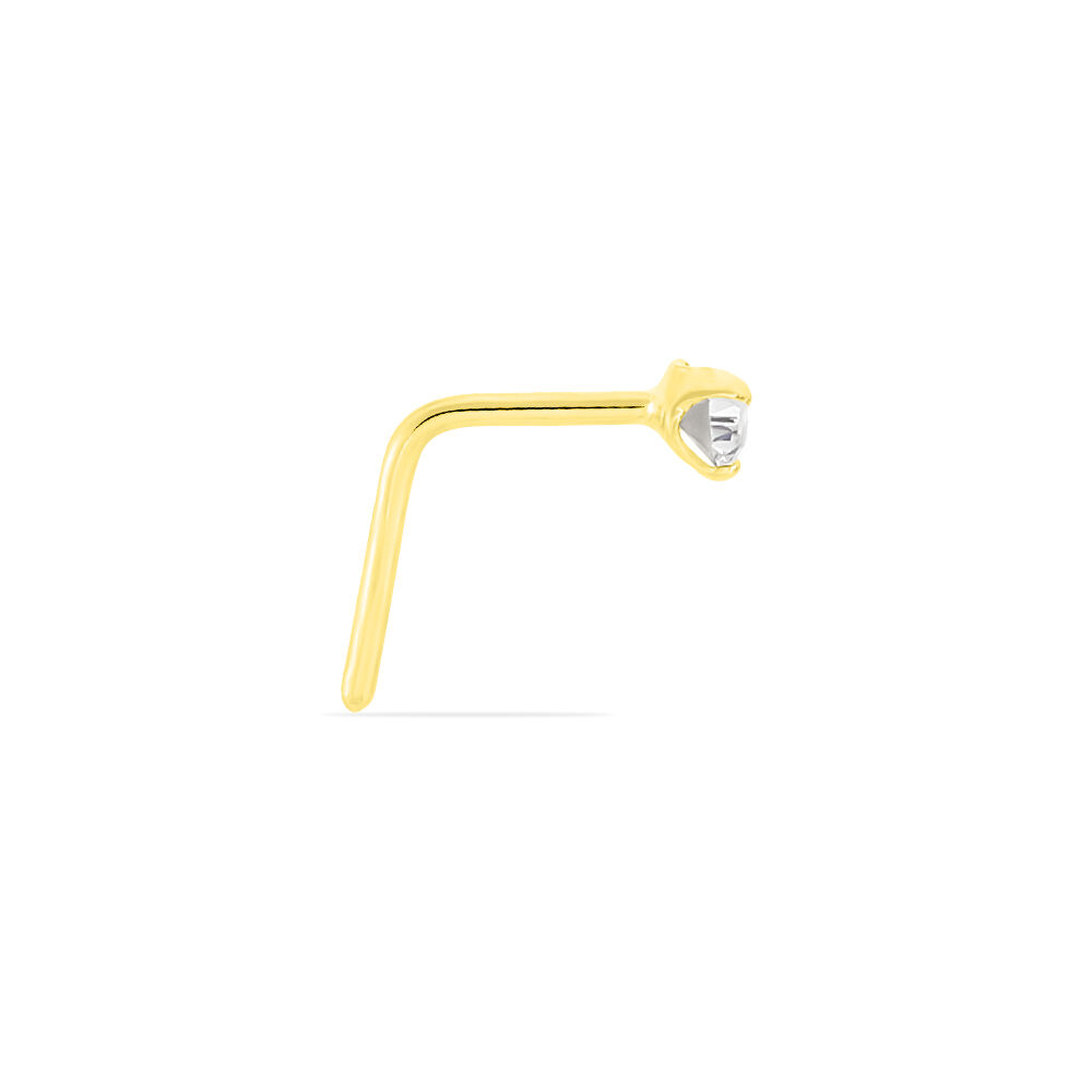 Piercing De Nez Fethi Serti Griffe Or Jaune Oxyde De Zirconium - Piercing Nez Femme | Marc Orian