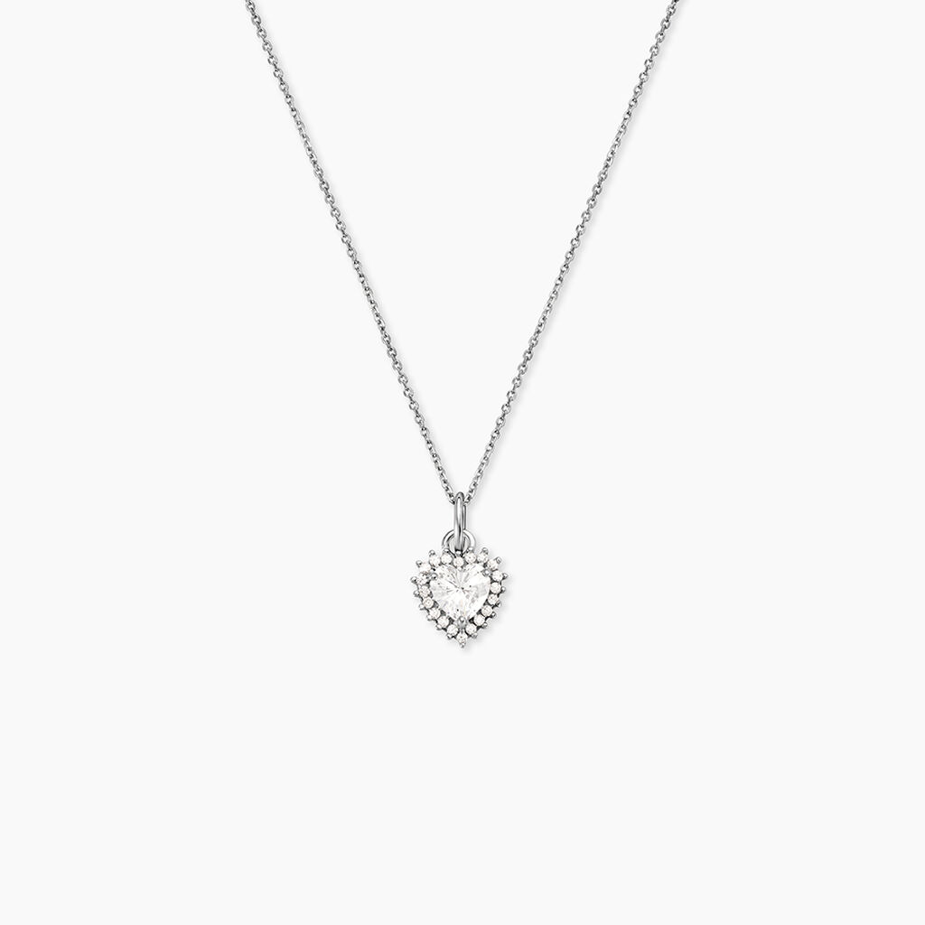 Collier Calvi Argent Blanc Oxyde De Zirconium - Colliers avec pierres Femme | Marc Orian