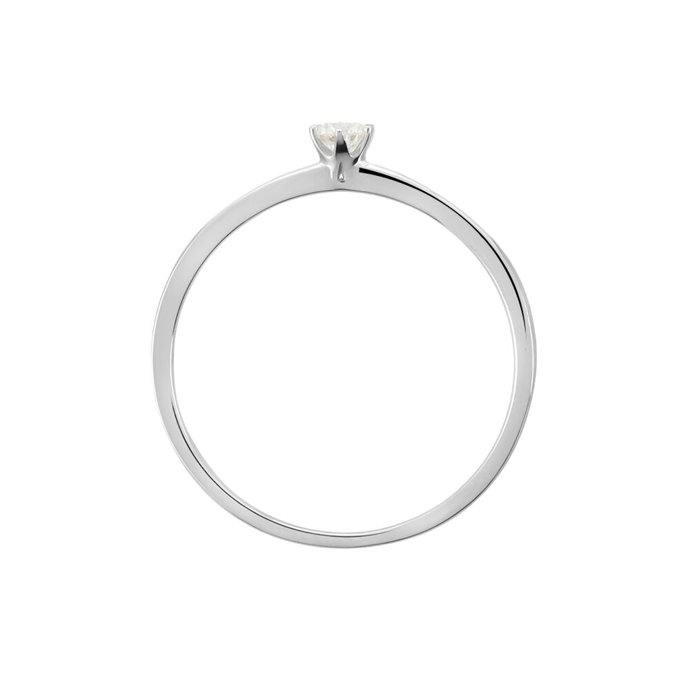 Bague Solitaire Natalia Or Blanc Diamant - Solitaires Femme | Marc Orian