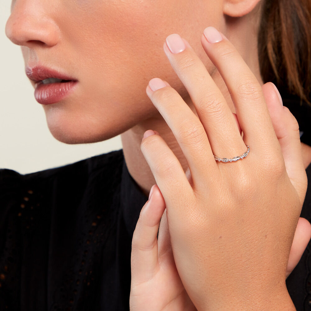 Bague Gypsiee Argent Blanc Oxyde De Zirconium - Bagues avec pierre Femme | Marc Orian