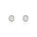 Boucles D'oreilles Puces Argent Blanc Laureano Oxydes De Zirconium - Puces Femme | Marc Orian