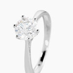 Solitaire Or Blanc Laurian Oxyde De Zirconium Blanc - Solitaires Femme | Marc Orian