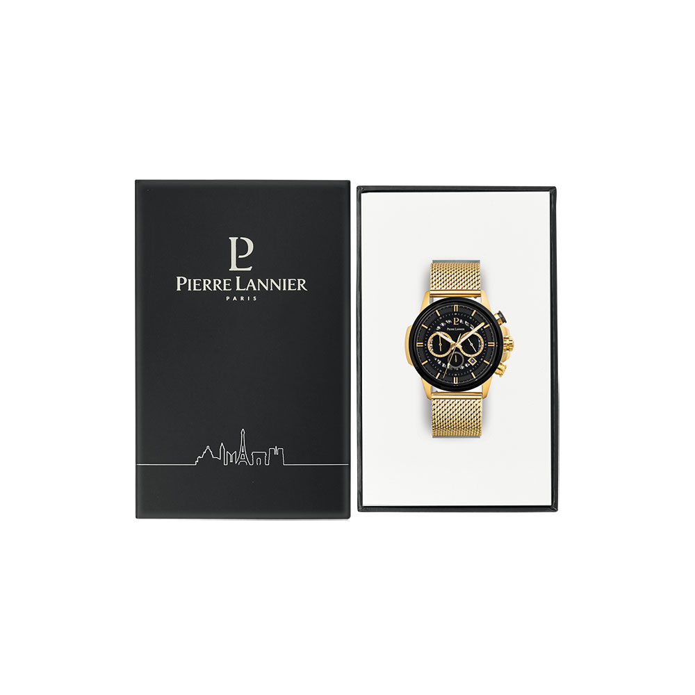 Montre Pierre Lannier Sentinelle Noir - Montres étanches Homme | Marc Orian