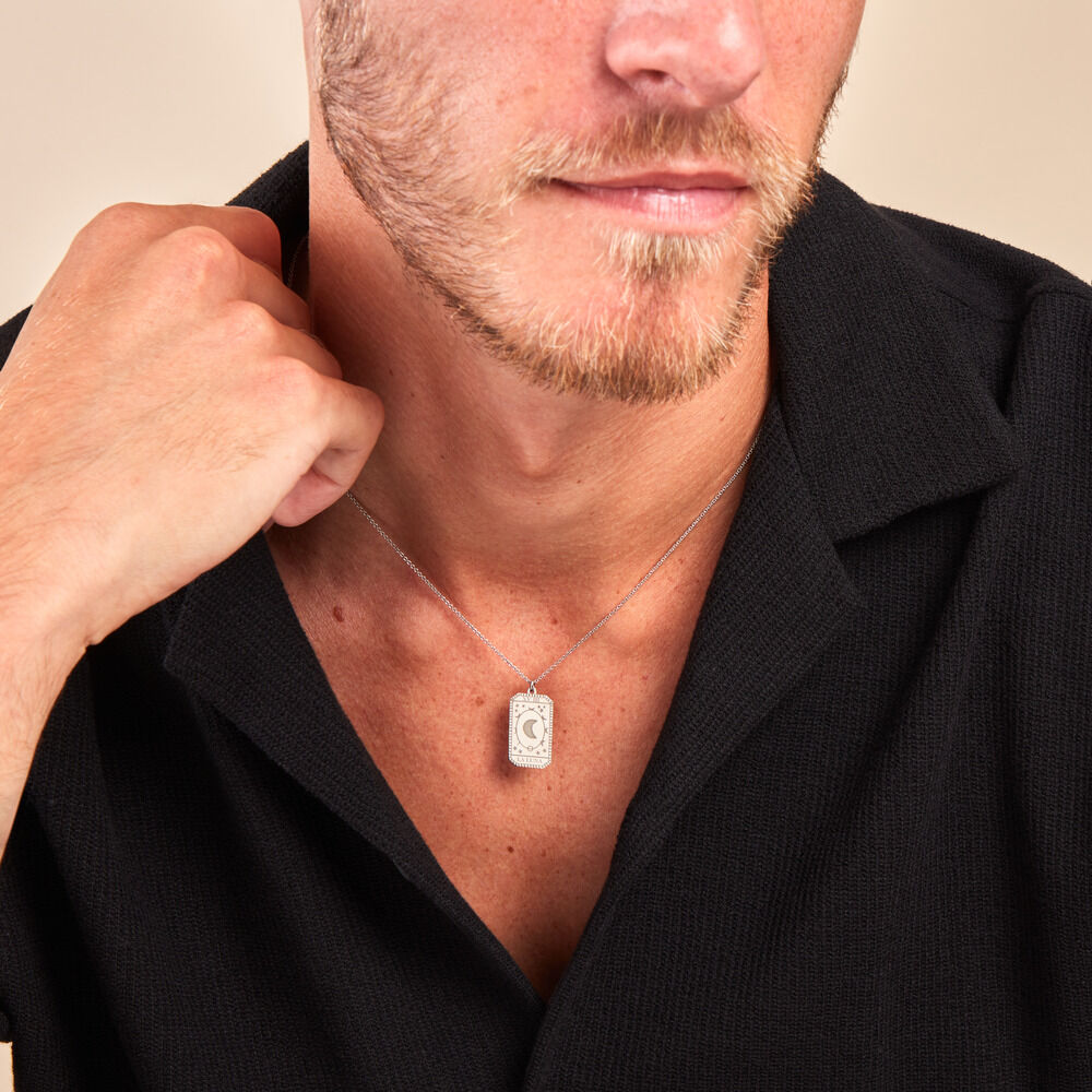 Collier Arcane Argent Blanc - Colliers Homme | Marc Orian