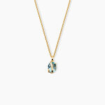 Pendentif Prudencia Argent Dor&eacute; A L'Or 750/1000 Topaze - Bijoux fantaisie Femme | Marc Orian