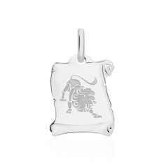 Pendentif Zodiaque Parchemin Argent Blanc - Pendentifs Famille | Marc Orian