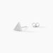 Boucles D'oreilles Puces Brendana Argent Blanc Oxyde De Zirconium - Puces Femme | Marc Orian