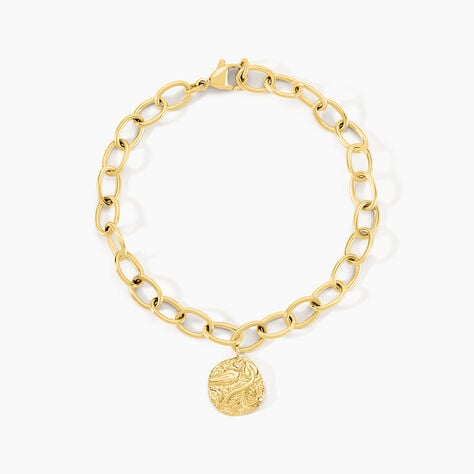 Bracelet Milina Acier Jaune Cristal - Bracelets Medailles Femme | Marc Orian